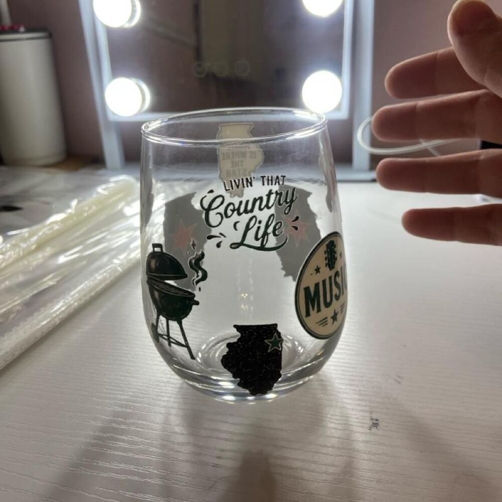 Illinois/Chicago Glass Cup